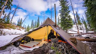 Winter Backpacking In My First Hot Tent | Is a Stove Worth It?