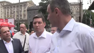 Виталий Кличко вывел руководство милиции и центральных районов проверять Крещатик