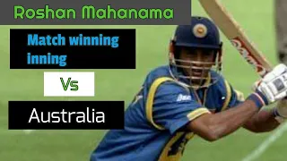 Roshan Mahanama match winning inning vs Australia