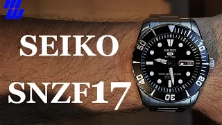 Seiko 5 Sports SNZF17 "Sea Urchin" - Review, Measurements, Lume, Strap Changes, Future Mods?