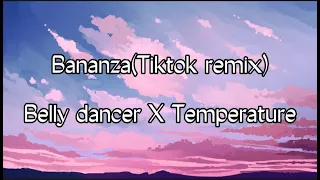 Temperature X Belly dancer- Bananza (Tiktok remix) (Lyrics)#bananza #akon #seanpaul