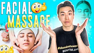 Facial massage | home face massage | lymphatic drainage massage | anti aging skincare (2021