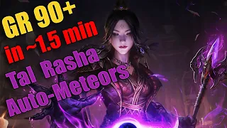 Diablo 3 Season 29 - Tal Rasha Auto-Meteor Wizard ~1.5 min GR90+ Speeds