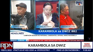 KARAMBOLA SA DWIZ |  February 8, 2022DWIZ 882 MANILA sa RPN