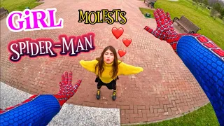 SPIDER-MAN HELPED A CRAZY GIRL AND REGRETEDTHAT I DID IT (EPIC PARKOUR POV) @jumphistory