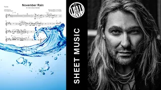 David Garrett - November Rain | Sheet Music for Violin + Minus