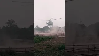 Defence Minister Rajnath Singh Helicopter Landing Video