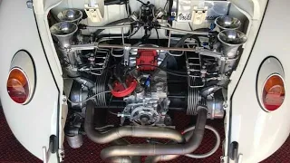 VW bug 350whp 2332cc engine on dyno
