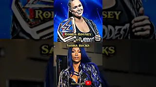 Ronda Rousey V's Sasha Banks (Mercedes Mone) comparison 🔥❤️👍 #shorts