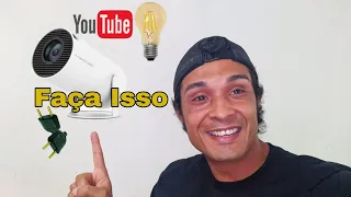 YouTube não PEGAR, Se Tirar da Tomada ou FALTAR LUZ. ( Projetor Magcubic )