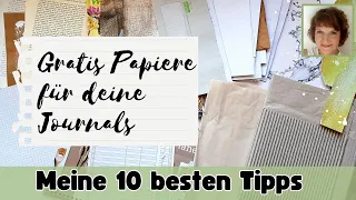 Gratis Papiere für deine Journals und jede Menge Inspiration 🎨 Hier sind meine 10 besten Tipps