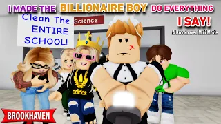 I MADE THE BILLIONAIRE BOY DO EVERYTHING I SAY!! || A Brookhaven Movie (VOICED) || CoxoSparkle2