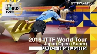 2016 Japan Open Highlights: Tomokazu Harimoto vs Hugo Calderano (U21-1/2)