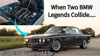 Two of BMW's Greatest Creations Combined... The E34 M5 S38 Powered E9 Coupe | First Look & Drive