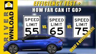 Efficiency Test & Range! 55 vs. 65 vs. 75 mph. Kia EV6 / Ioniq 5