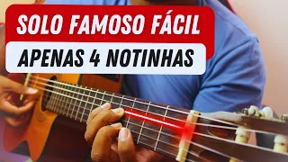 FAÇA BONITO NO VIOLÃO - Aprenda esse solo famoso e fácil - APENAS 4 NOTAS - Prof. Paulo Sousa