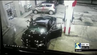 RAW VIDEO: Surveillance camera shows shootout at Atlanta gas station | WSB-TV