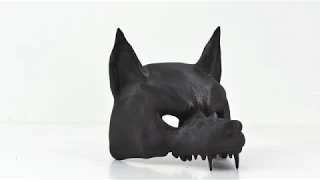 3D Print Wolf Mask - Ultimaker 2 Extended+ 3D Printer