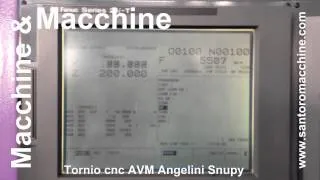 Tornio cnc AVM Angelini Snupy