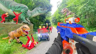 Nerf War | Amusement Park Battle 42 (Nerf First Person Shooter)