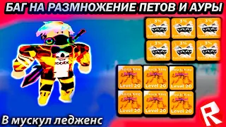 БАГ НА РАЗМНОЖЕНИЕ ПЕТОВ И АУРЫ В МУСКУЛ ЛЕДЖЕНС//Roblox Muscle Legends