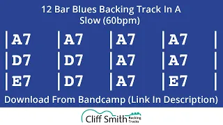 A - Slow 12 Bar Blues Backing Track (60bpm)