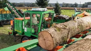 Amazing Fastest Homemade Firewood Processing Machines Working, Powerful Wood Splitting Machines