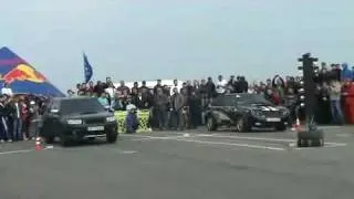 Subaru Forester 2.5T AT vs VAZ 2108 (Turbo STI engine) Drag race