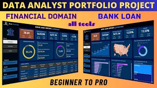 Financial Domain | Data Analyst Portfolio Project | Overview | Beginner to Advanced | #powerbi #sql