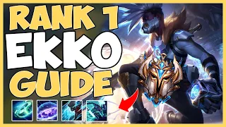 THE BEST SEASON 10 EKKO GUIDE FROM XIAO LAO BAN RANK 1 EKKO WORLD!