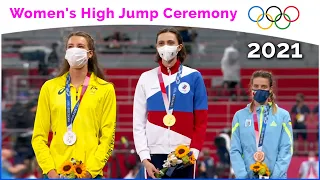 Women's High Jump Ceremony ^ Tokyo Olympics 2021