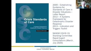 1/7/21 - Crisis Standards of Care During the COVID-19 Pandemic – Real-Time Legal Issues & Solutions