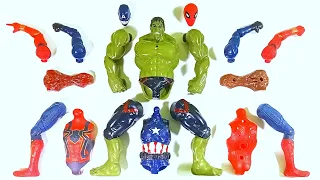 Assemble Avengers ~ Spider-Man, Captain America, Hulk Smash Vs Sirenhead ~ Avengers Superhero Toys