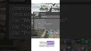 THE BEST sprint macro you can use in FFXIV!