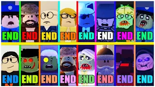 Field Trip Z - All 16 Endings + TRUE ENDING! [ROBLOX]