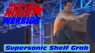 Crazy 15' Supersonic Shelf Grab - American Ninja Warrior 2017 All Star Special