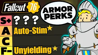 Fallout 76 Legendary Armor Effects Tier List! Best Armor Beginners Guide (Tips And Tricks 2024)