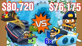 BTD6 - Carrier Flagship VS Sub-Commander - Which Is Better?