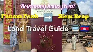 How to travel from Phnom Penh to Siem Reap| Land Travel Guide via Viraek Buntham Van| Cambodia 🇰🇭