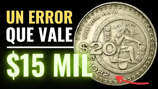 Se vende hasta en $15 Mil Pesos la Moneda de La Cultura Maya de $20 pesos