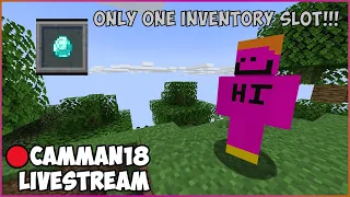 Speedrunning Random Items in Minecraft with ONE Inventory Slot! camman18 Full Twitch VOD