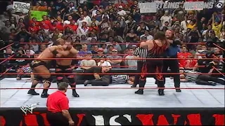 The Rock and The Undertaker vs Kane and Chris Benoit WWE Raw