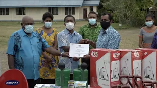 Fijian Minister for Youth and Sports officiates at the Income Generating Project Handover ceremony