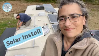 Ep 114: Solar Installation - Newpowa 240w panels, tilting brackets and strut channels // RV Life