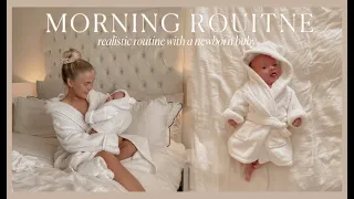 NEWBORN MORNING ROUTINE | realistic morning with my newborn baby 👶🏼