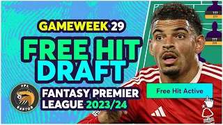 FPL FREE HIT TEAM BLANK GAMEWEEK 29 | GW29 FREE HIT GUIDE! | Fantasy Premier League Tips 2023/24