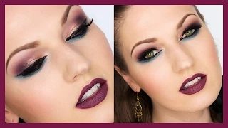 Vampy Burgundy Fall Makeup