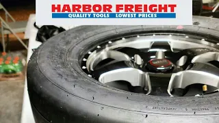 Balancing my Weld Racing beadlocks on radials with Harbor Freight tool!