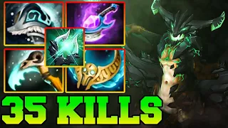 35 Kills Outworld Destroyer Solo Show !! Outworld Destroyer Dota 2 Mid Carry Guide Pro Gameplay 7.34