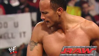 The Rock & Triple H Vs Chris Jericho & Kurt Angle Part 2 - Monday Night RAW!